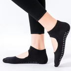 Non Slip Backless Yoga Socks with Breathable Cotton Grip