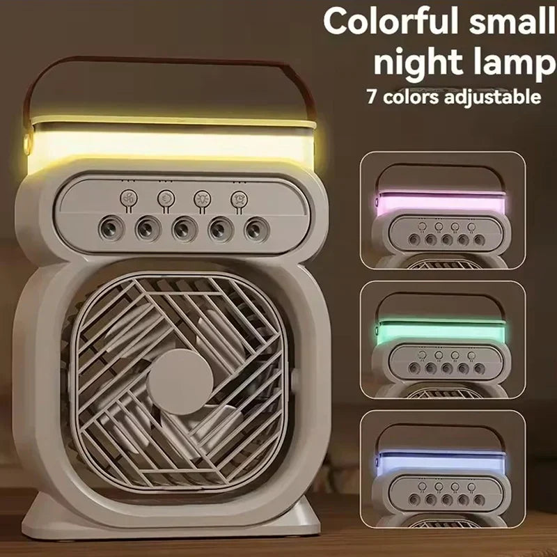 3in1 Air Cooler LED Night Lamp Humidifier Fan