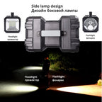 LED Battery Spotlight DualonX Pro | 40 W | Double Lamp with 7 Light Modes | Rechargeable & Waterproof IP64 | Power Bank Function