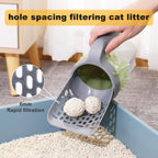 Hygienic cat scoop with odour-stop function