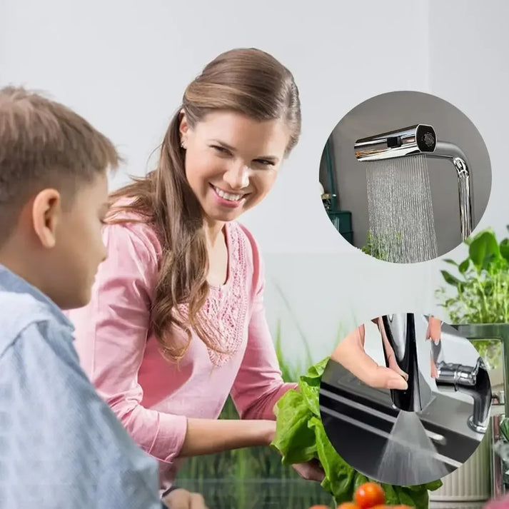 Practical Kitchen Faucet with Pull-Down Water Outlet