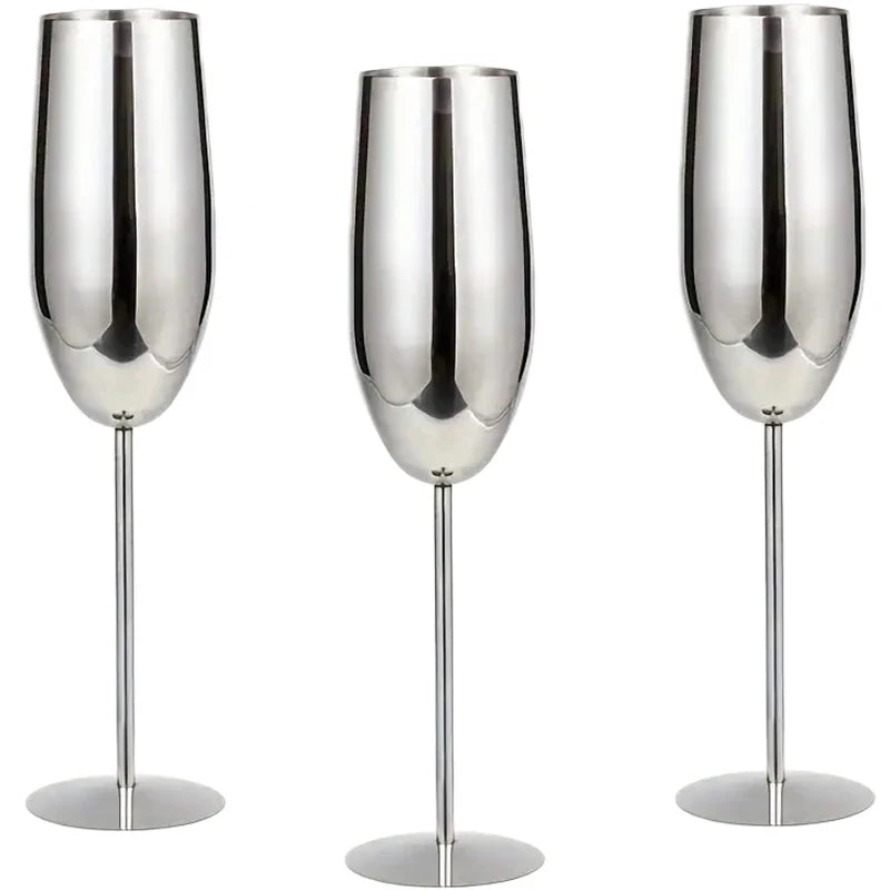 Stainless Steel Glasses (Set of 6)