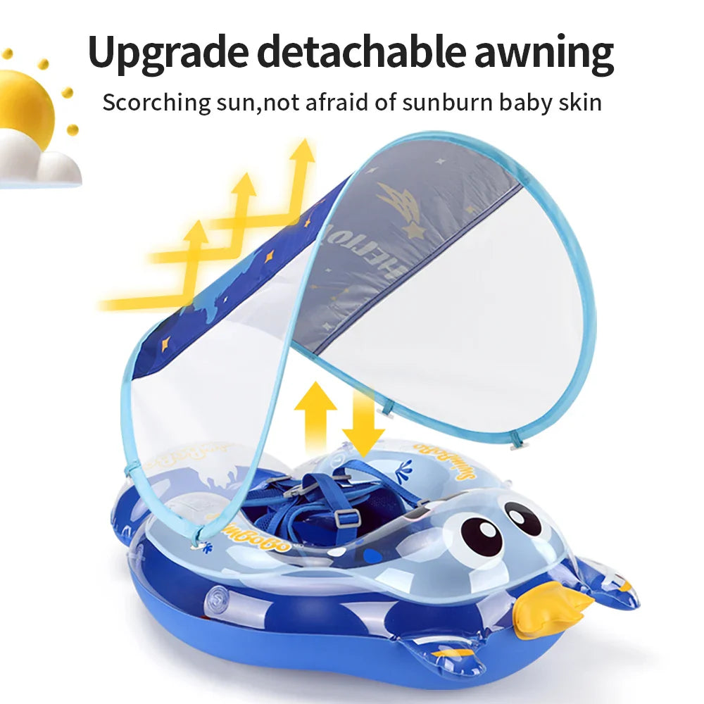 Baby swimming ring AquaBear | Safe swimming fun for babies | For 6–36 months | Environmentally friendly PVC