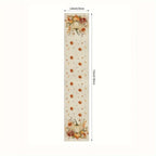 Autumna Autumn Table Runner | Pumpkin & Flower Motif | Washable & Durable | Linen Look | 150–275 × 33 cm