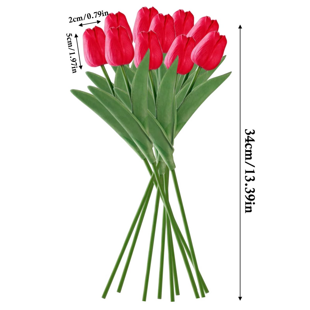 Vibrant Spring Silk Floral Arrangement - 10 Piece Set
