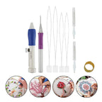 Punch Needle Embroidery Kit with 8 Accessories