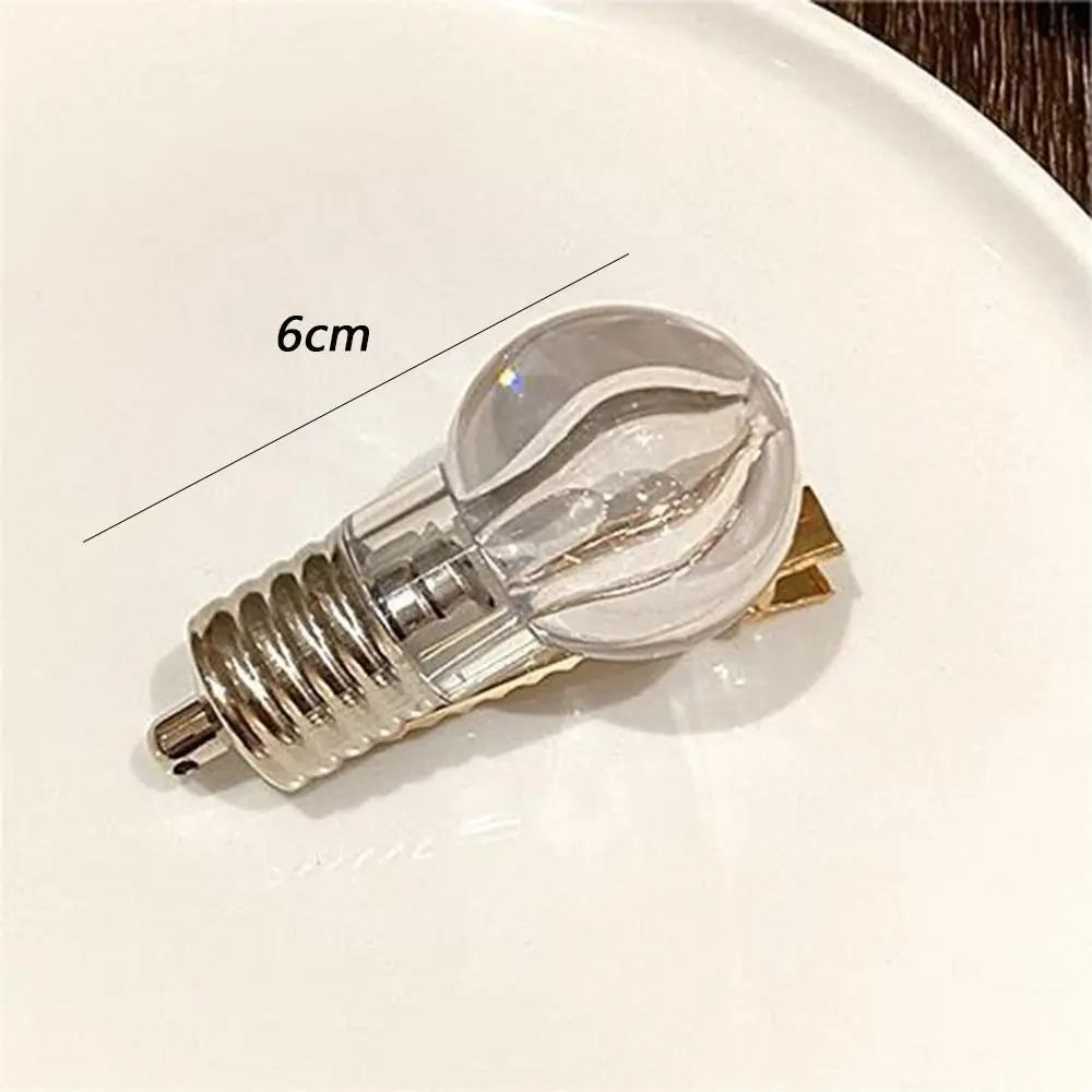 Luminous Light Bulb Party Hairpin