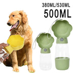 Droppa DuoBottle Drink Bottle | 2-in-1 Water & Food Dispenser for Dogs & Cats | Leaksproof & Portable | 380 ml / 530 ml