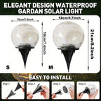 Solar-Powered Glass Ball Magical Garden Light