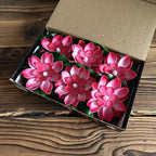 Floating Lotus Lamp LUMILYA | LED Water Sensor | Warm White Light | For Pond, Garden & Parties