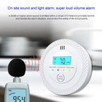 VeiligWoon CO and Smoke Detector – Wireless with LCD Screen and Alarm