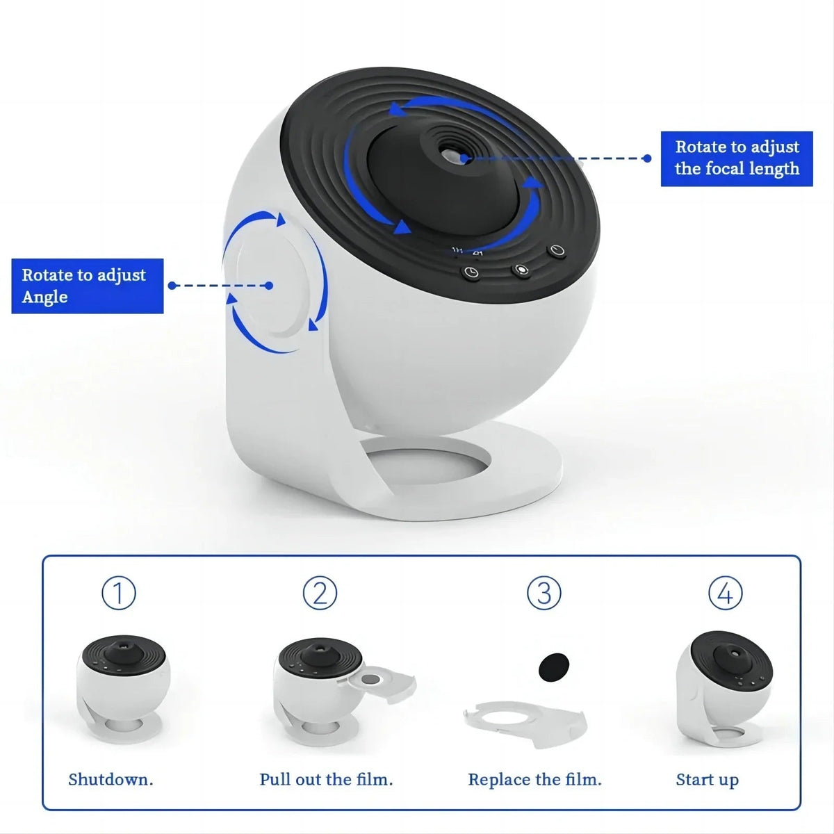 360° Planetarium Projector | Improved Relaxation and Stress Relief