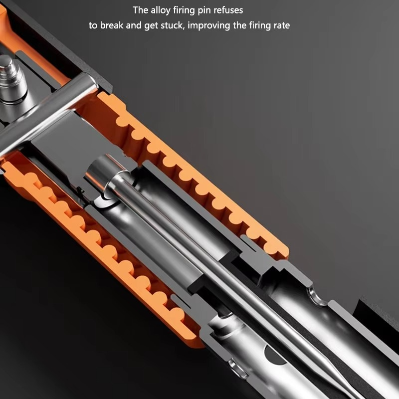 Versatile High-Precision Manual Nail Gun with Nails - Ideal for Woodworking and Concrete Decoration