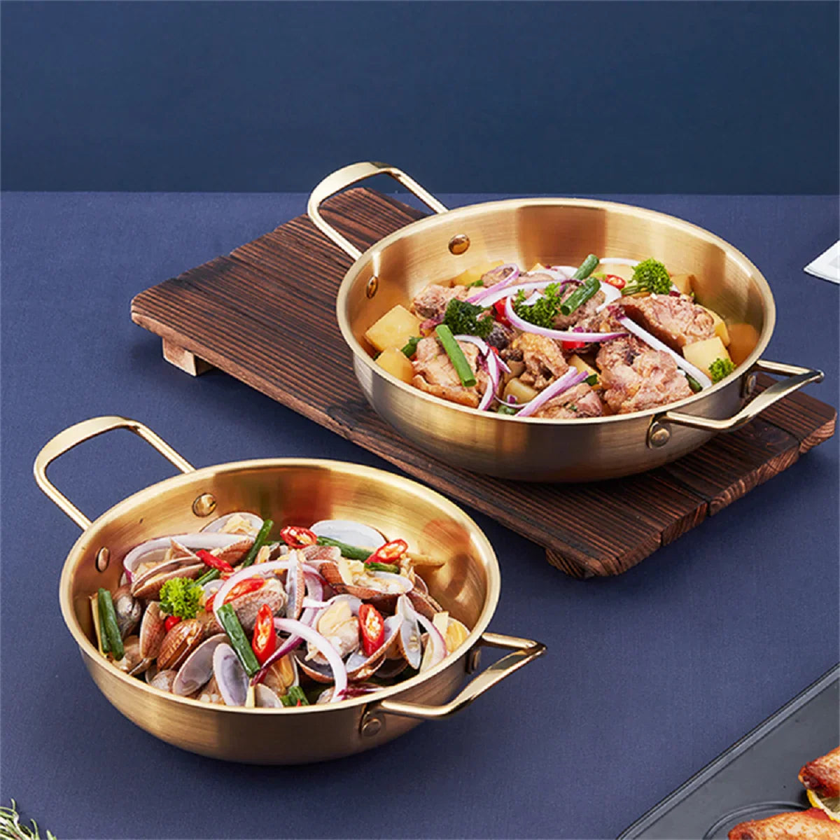 GastroPan – Stainless Steel Sauce & Paella Pan with Handle