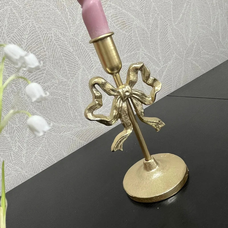 French Wrought Iron Candle Holder