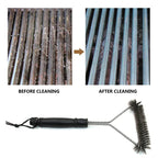 GrillPro Brush | Stainless Steel Grill Brush | Heat Resistant & Non-Stick | Ergonomic Handle