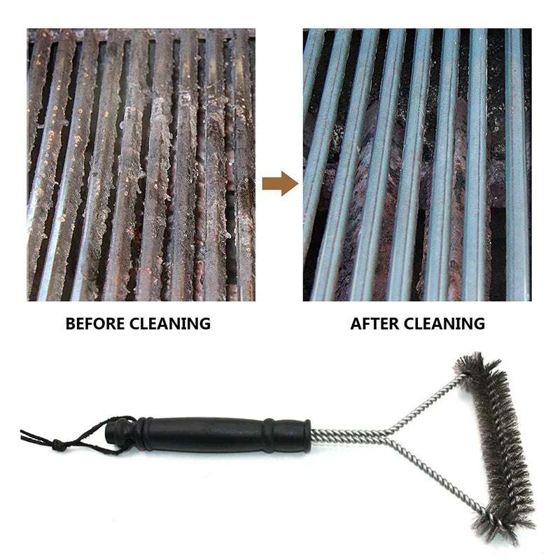GrillPro Brush | Stainless Steel Grill Brush | Heat Resistant & Non-Stick | Ergonomic Handle