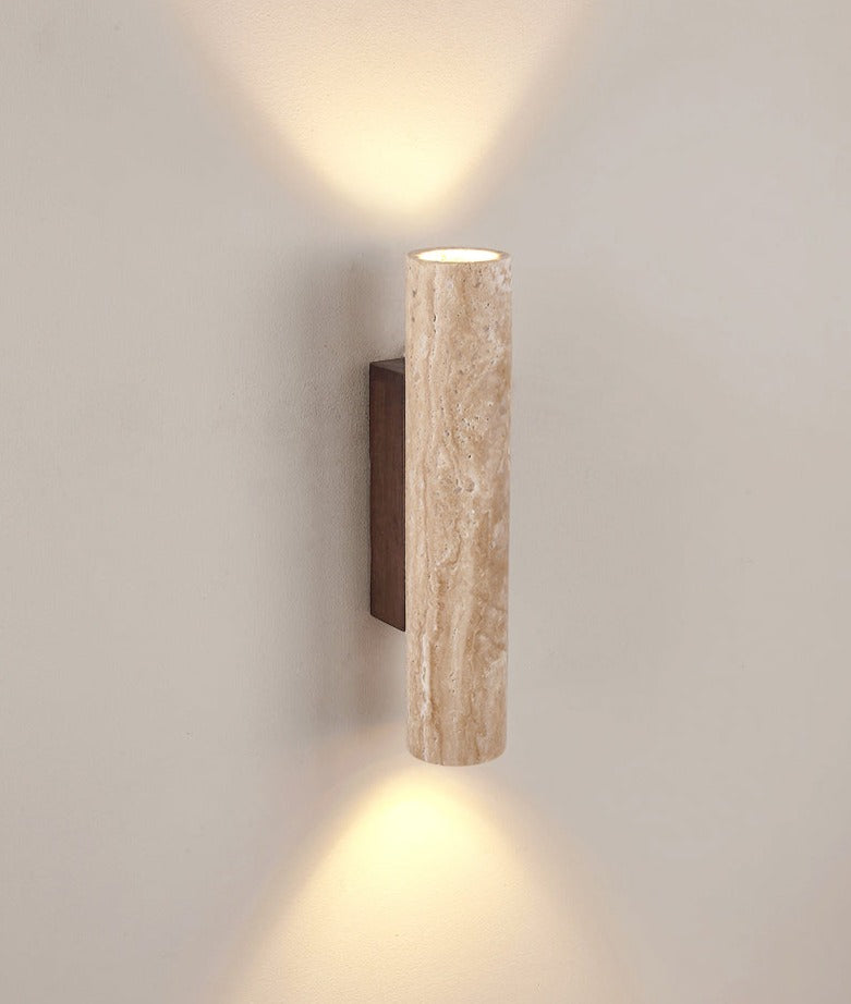 Wall Lamp with Handmade Finish in the Spirit of Wabi-Sabi