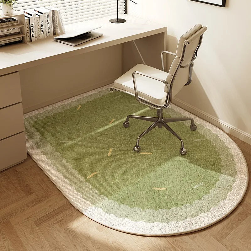 Round Office Chair Mat with Non-Slip Backing