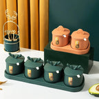 Elegant spice box order and style in the kitchen
