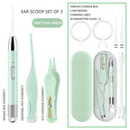 Ear set earwax removal