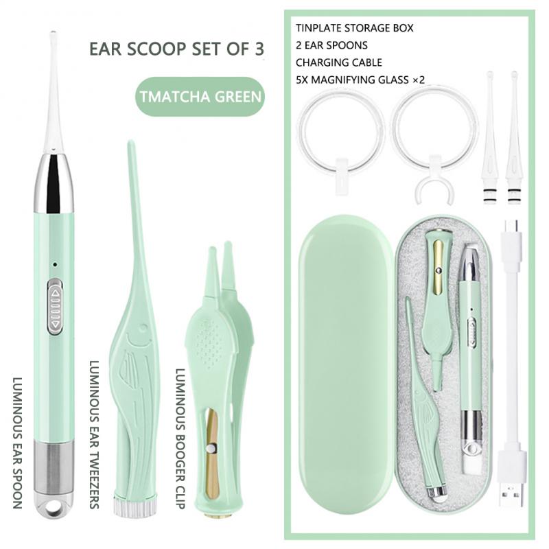Ear set earwax removal