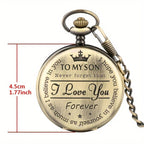 Engraved Vintage Pocket Watch