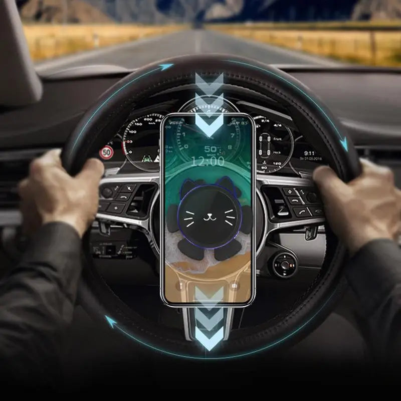 360° Rotation Steering Wheel Magnetic Phone Bracket