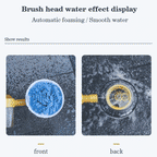 Rotating, water-powered brush