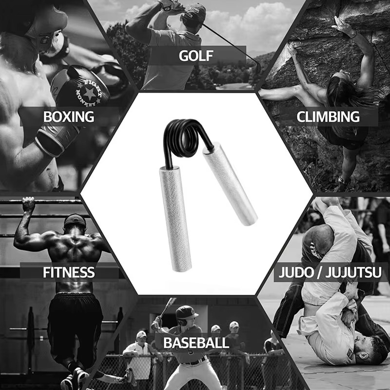 Adjustable Aluminum Hand Grip Strength Trainer for Finger and Arm Fitness