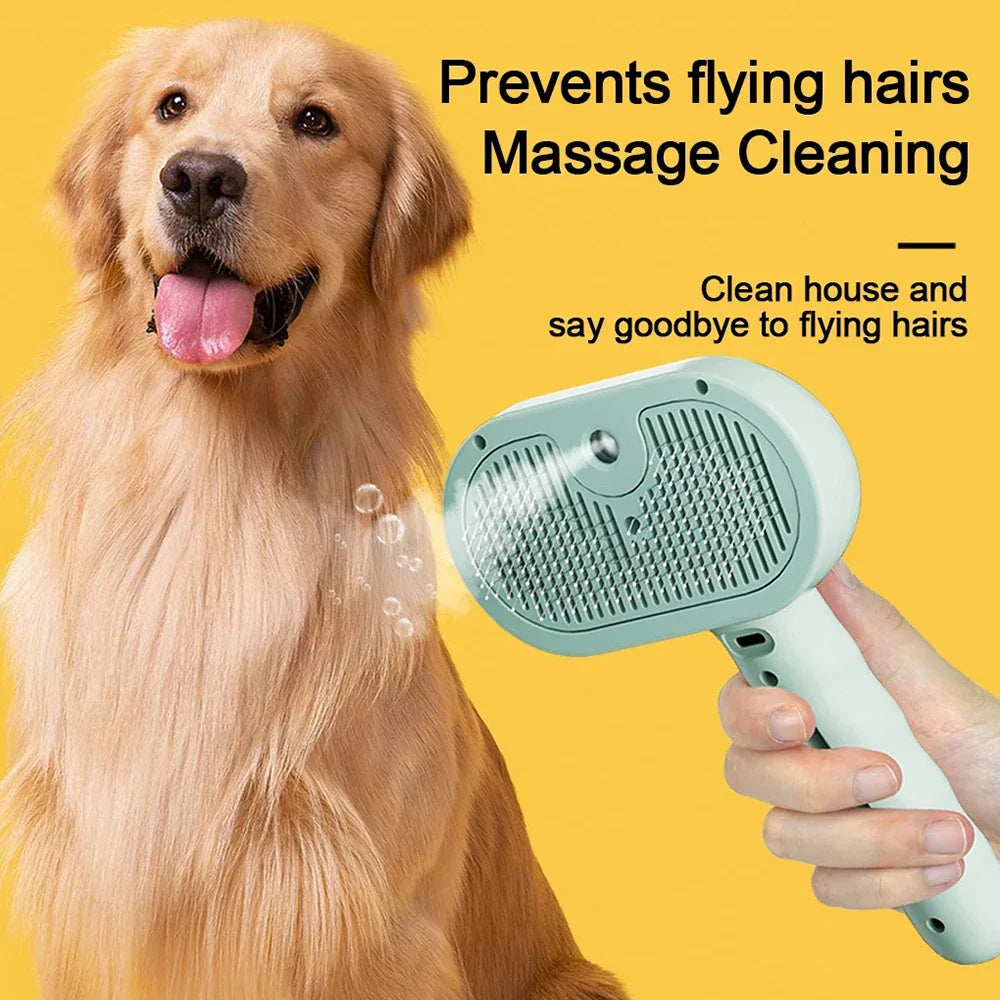 Fresh Groom Steam Spray Pet Brush