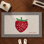 PVC Strawberry Welcome Doormat – Anti-Dust & Anti-Slip