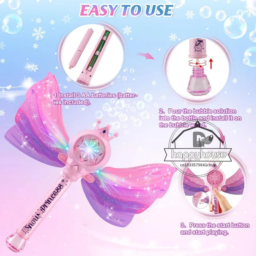 Bubbleonaut Bubble Blaster | 5000+ Bubbles | LED & 360° Leak Protection | Astronaut Design