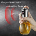 CulinaMist Pro Oil Sprayer 200 ml | Fine mist & improved nozzle | For oil, vinegar & lemon juice | Stainless steel & glass