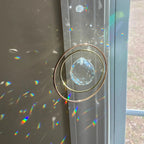 Sun catcher LumiAmor | Crystal pendant with rainbow effect | Romantic gift with message