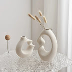 Modern Asymmetrical Sculptural Vase Set