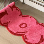 Pink Tufted "HOME" Balloon Font Rug