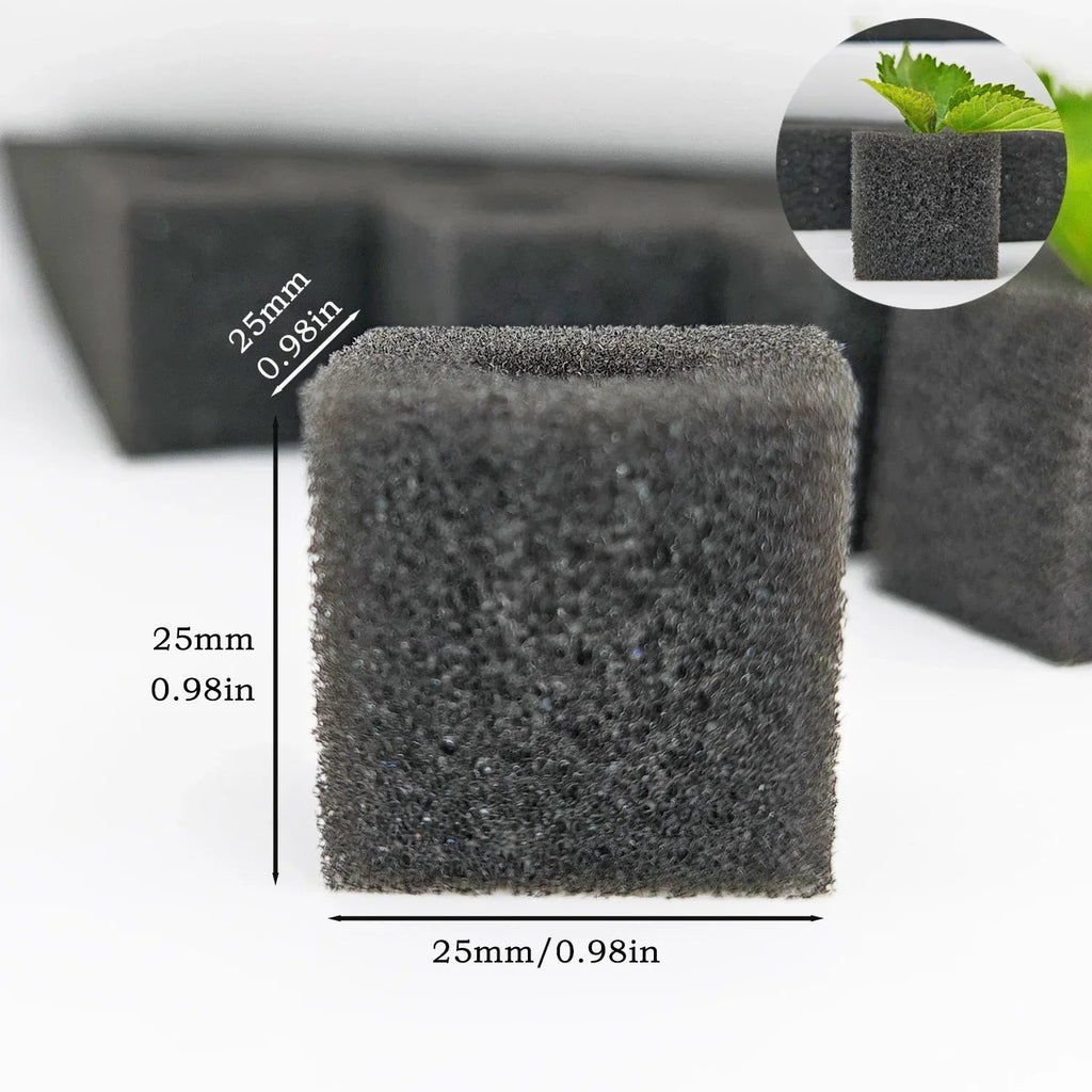Germina Propagation Sponge Mat | 100 Seed Holes | For Hydroponics & Soil | 25×25cm