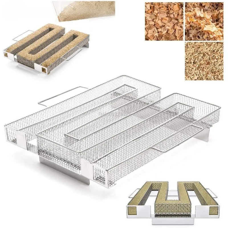 Räuchinox Cold Smoke Generator | Stainless Steel & Durable | Up to 10h Smoke | For Grill & Smoker