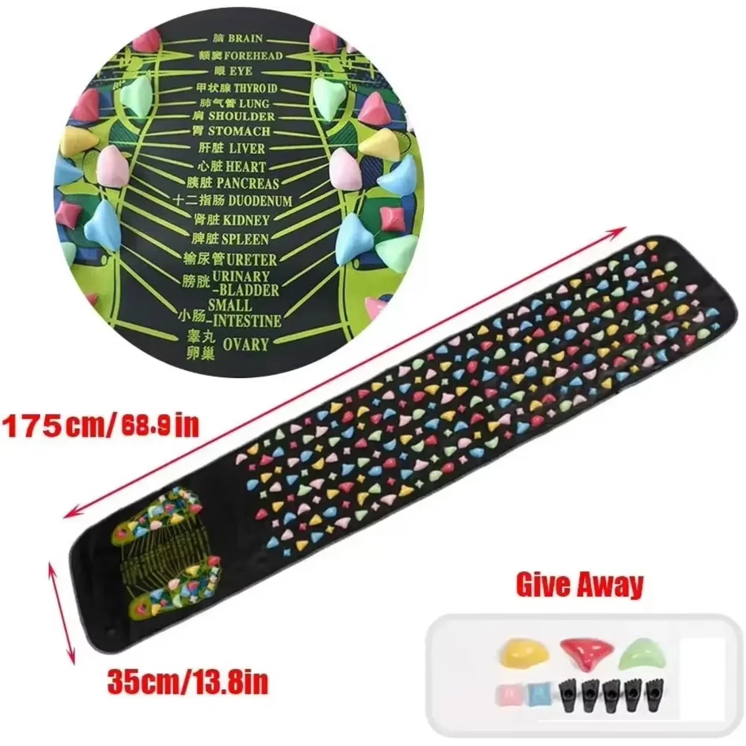 Multi-Point Reflexology Stress Relief Foot Massage Mat
