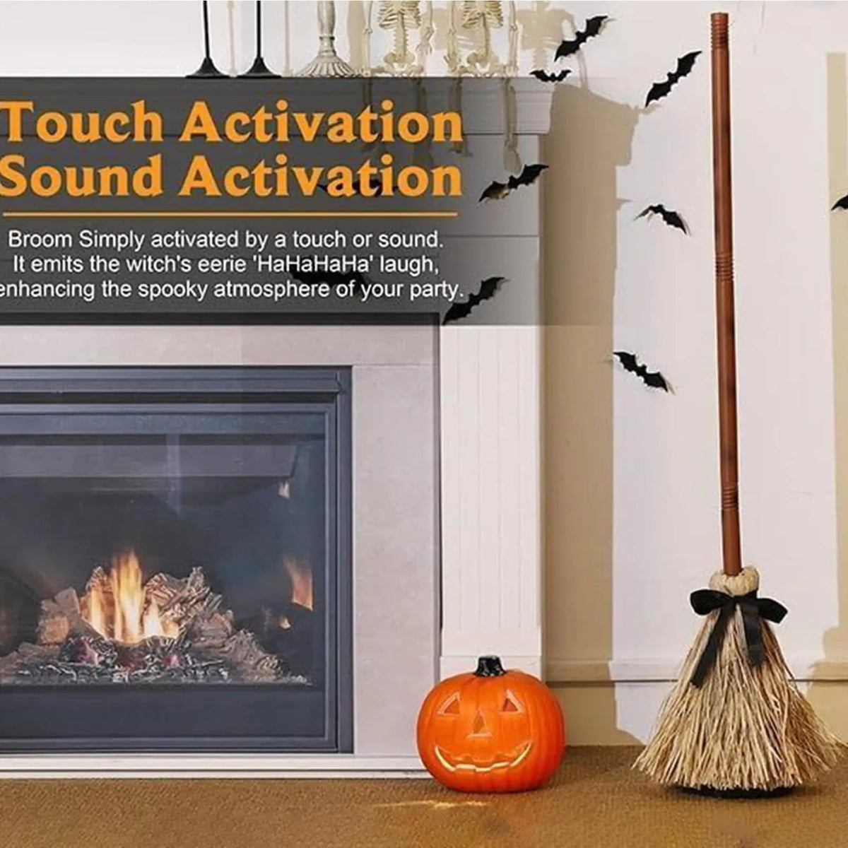 Spooky Floating Broom stick