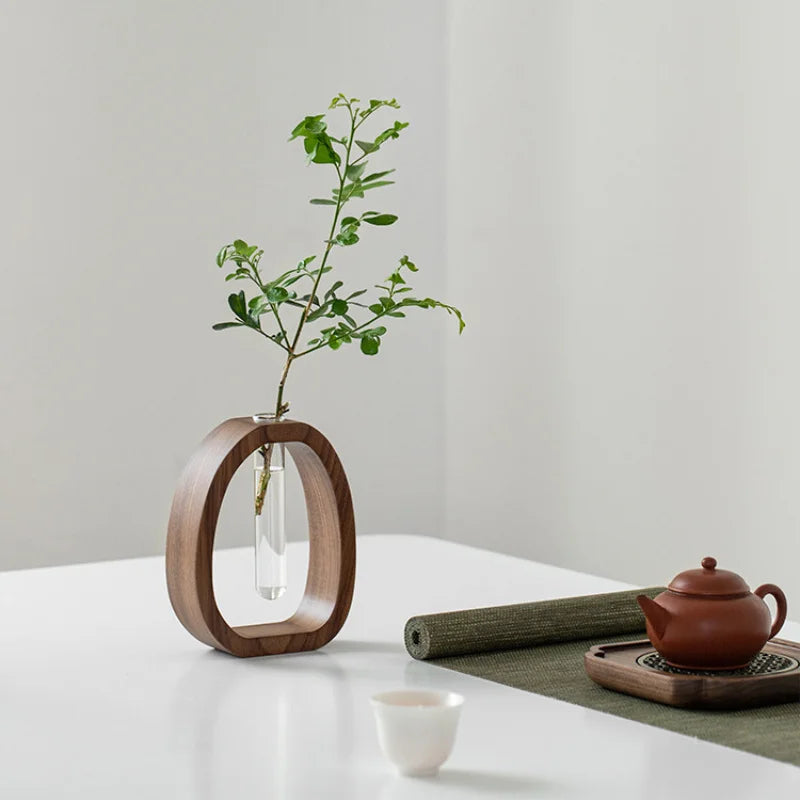 Nordic Style Oval Frame Tube Vase