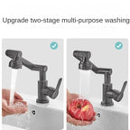 Spray water protected mechanical universal swivel arm faucet