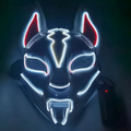 Luminous LED Full Face Fox Mask for Halloween & Cosplay