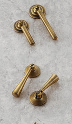 Bronvella ArcRetro Furniture Handle in Antique Copper