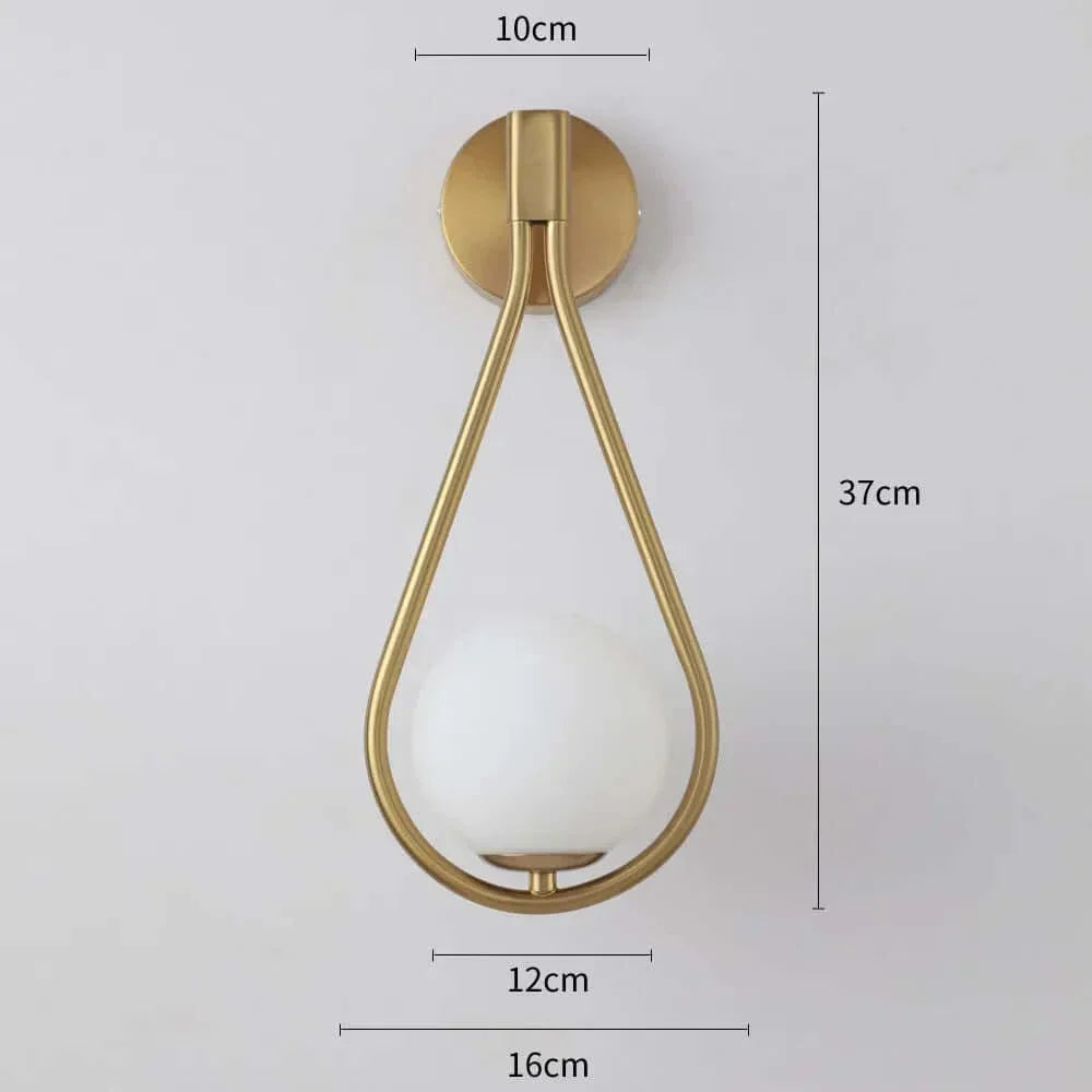 Drop Luxury Glass Balls Wall Lamp