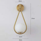 Drop Luxury Glass Ball Wall Light