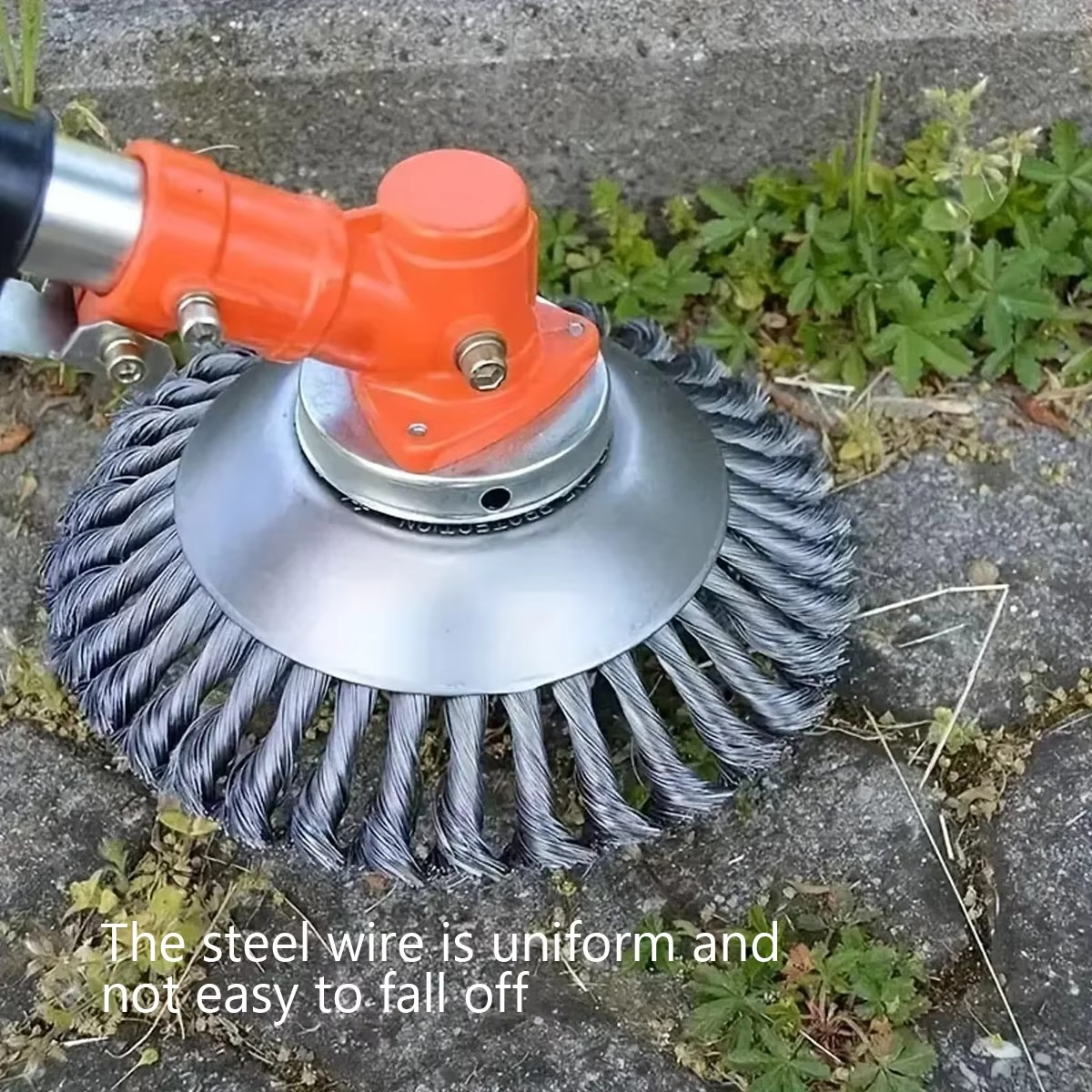 Heavy-Duty 6 and 8 Inch Steel Wire Rotary Brush Cutter Head for String Trimmers