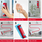 ClearGlide Magnetic Window Cleaner | Double-Sided Cleaning | With Microfiber Pads | For Streak-Free Windows