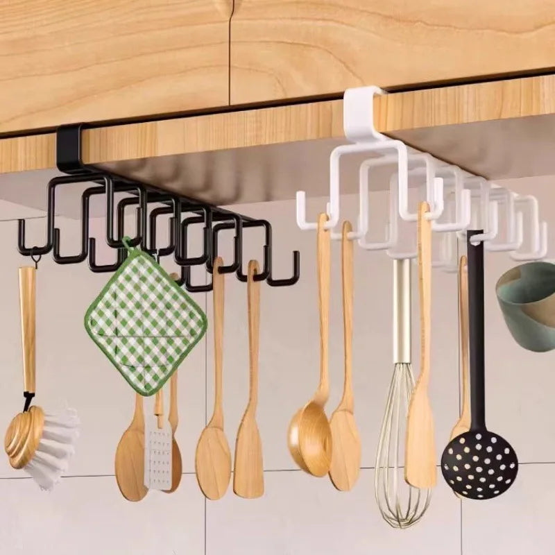 Ferrosa Iron Hooks for Kitchen Cabinet | Wall Shelf & Coat Hooks | Space-saving & Load-bearing